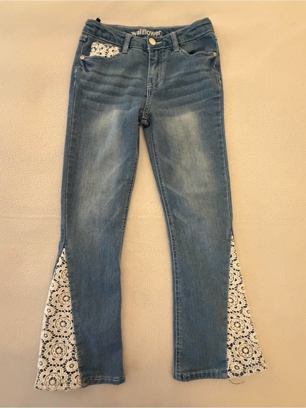 Wallflower Lace Flare Leg Jeans